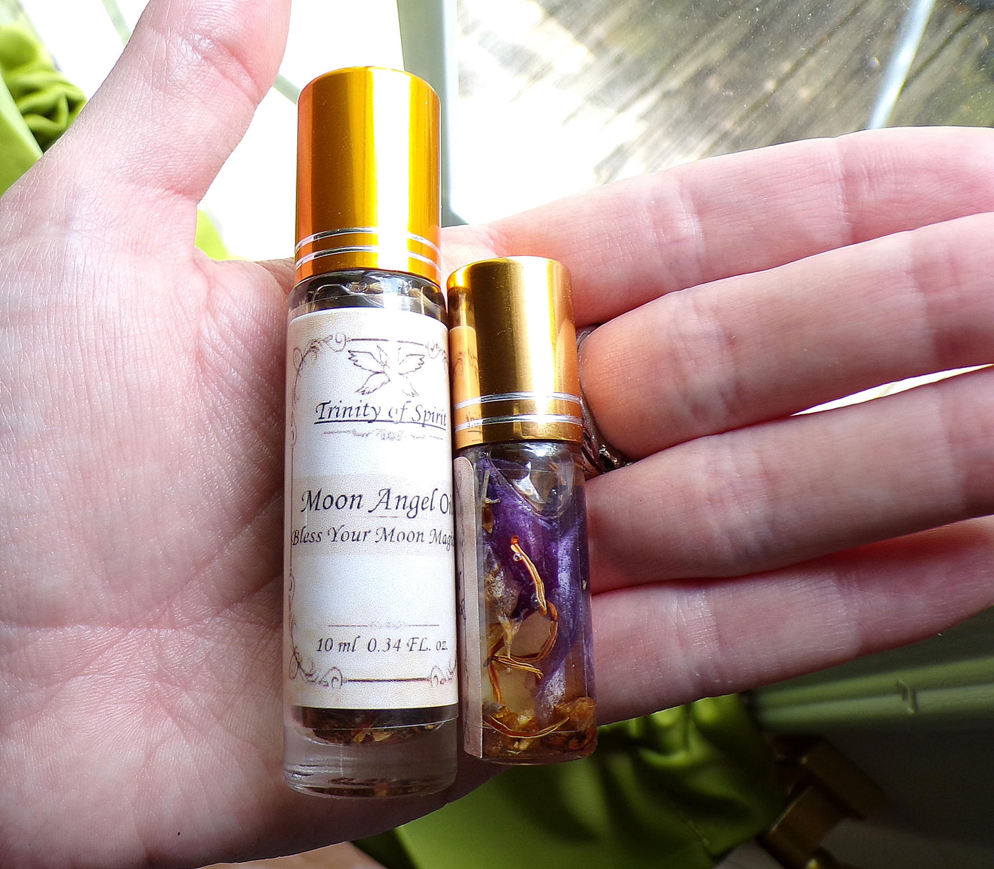 Moon Angel Oil ( Enochian Spellcast, Amplify Moon Magick, Spellwork, Clairvoyance, Divine Feminine, Angel Magick)
