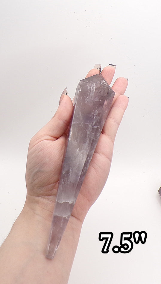 Amethyst "God's Fingerprint" Reiki Wands (Spellcast Lightcode Crystal, Energy Healing, Chakras, Etheric Body, Aura)