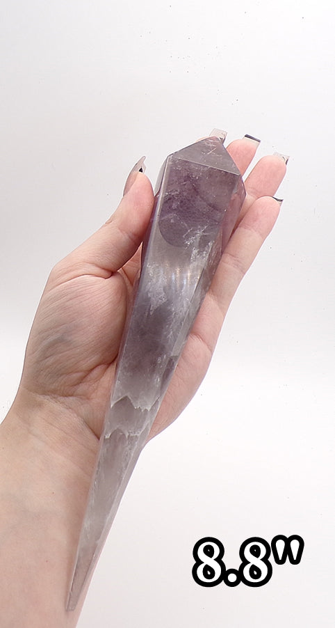Amethyst "God's Fingerprint" Reiki Wands (Spellcast Lightcode Crystal, Energy Healing, Chakras, Etheric Body, Aura)