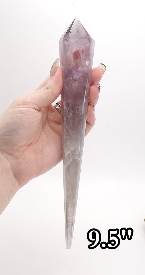 Amethyst "God's Fingerprint" Reiki Wands (Spellcast Lightcode Crystal, Energy Healing, Chakras, Etheric Body, Aura)