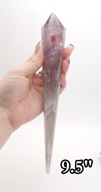 Amethyst "God's Fingerprint" Reiki Wands (Spellcast Lightcode Crystal, Energy Healing, Chakras, Etheric Body, Aura)