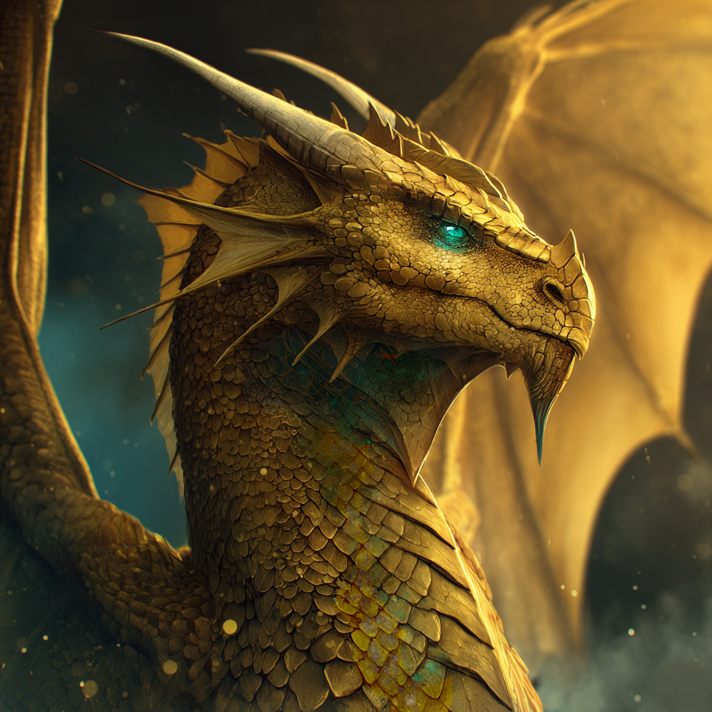 Male Gold Dragon (Manifestor, Abundance Boost, Prosperity Guide)