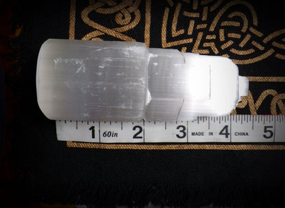 Spellcast Selenite Tower (Enochian Angel Magic, Conductor, Cleanse, Ritual Amplifier, Charge Crystals, Tools, Vessels)