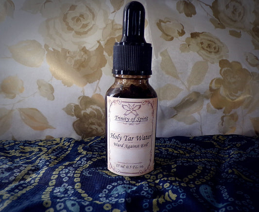 Spellcast Holy Tar Water 15ml or 30ml (Enochian Angel Magick, EXTREME Ward, Barriers, Banish Evil, Shield, Blessed Water)
