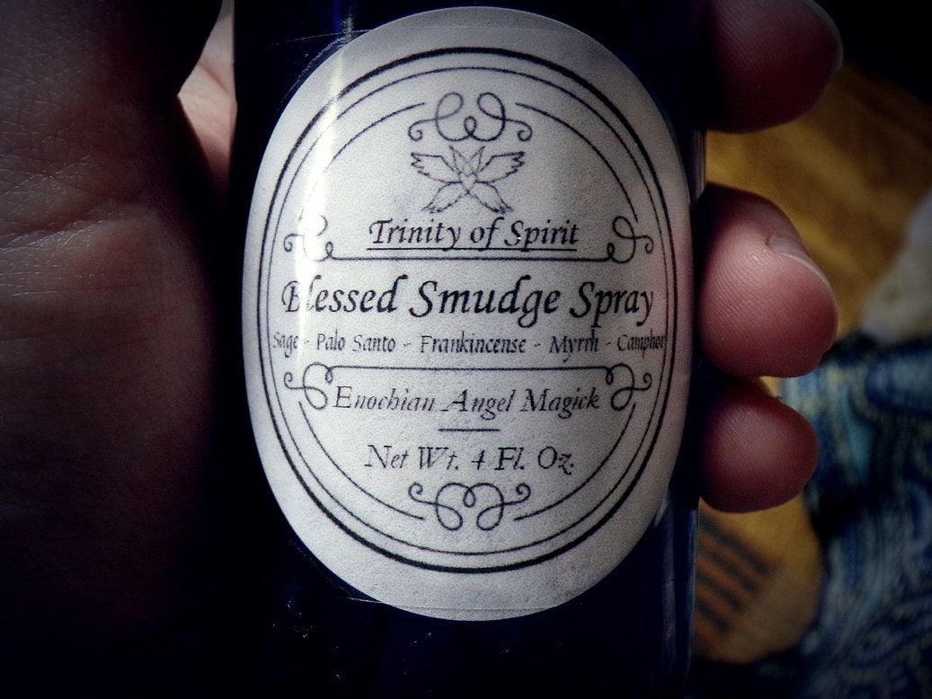 Blessed Smudge Spray (Enochian Magick, Archangel Protection, House Cleansing, Banishing, Warding, Room Purifier)