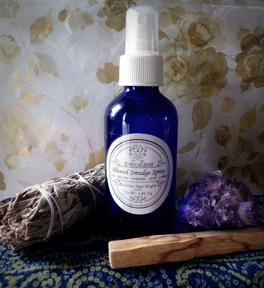 Blessed Smudge Spray (Enochian Magick, Archangel Protection, House Cleansing, Banishing, Warding, Room Purifier)