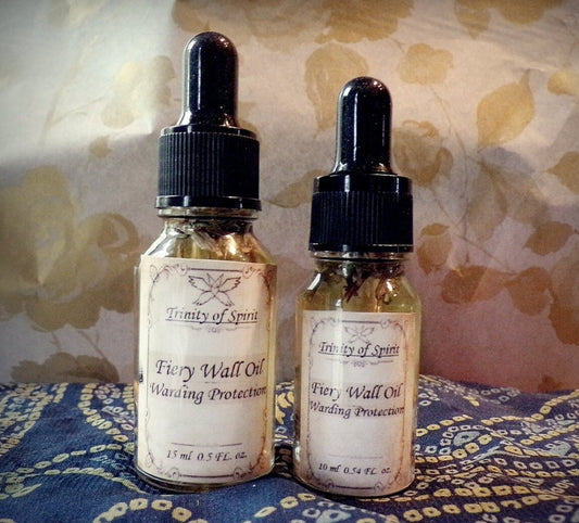 **LIMITED** Fiery Wall Of Protection Oil (Angel Magick, Hoodoo, Warding, Protection, Barriers Against Evil)