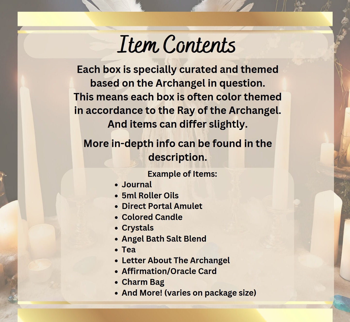 Angel Care Package (Angel Portal, Enochian Magick Items, Crystals, Love, Anxiety, Mental Health)