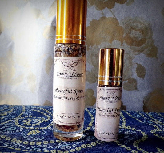 **LIMITED** Peaceful Spirit Oil (Soothe Anxiety, Fear, Worry, Stress, Serenity, Calm, Angel Magick)