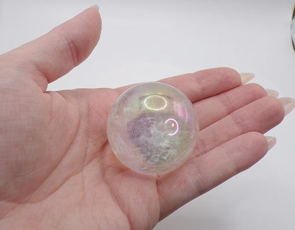 Aura Cleanse Angel Crystal Sphere (Spellcast Crystal, Cleanse The Aura, Shield & Balance, Chakra Cleanse)