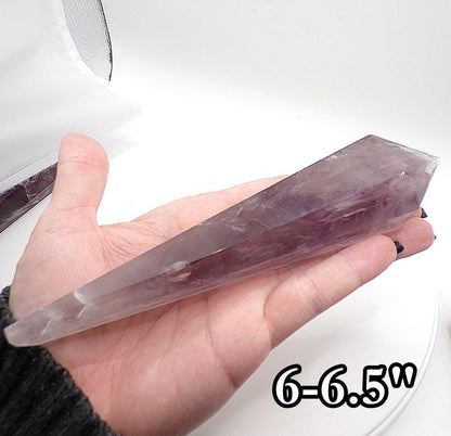 Amethyst "God's Fingerprint" Reiki Wands (Spellcast Lightcode Crystal, Energy Healing, Chakras, Etheric Body, Aura)