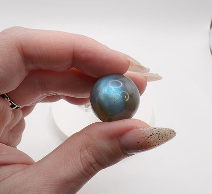 Astral Vision/Meditation Aid Labradorite Mini Sphere (Spellcast Crystal, Lightcode Infused, Astralwork, Third Eye) to
