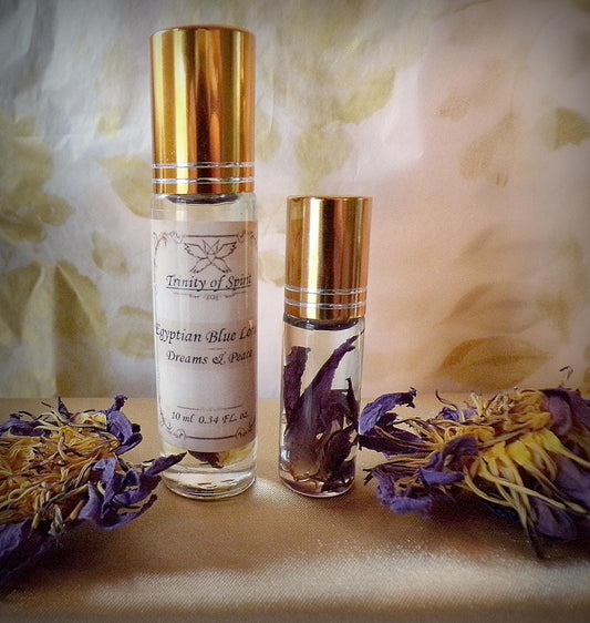 **LIMITED**  Egyptian Blue Lotus Oil (Dreams, Astralwork, Meditation, Peace, Serenity, Angel Magick Enochian Spellwork)